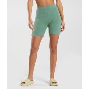 Gymshark Whitney Simmons Knit Fuzzy Shorts Women's‎ Green Small